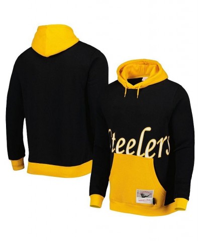 Men's Black Pittsburgh Steelers Big Face 5.0 Pullover Hoodie $57.60 Sweatshirt