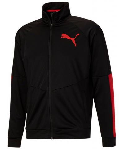 Men's Contrast Logo Jacket 2.0 Black/high Risk Red $27.50 Jackets