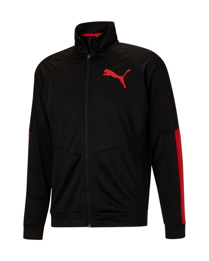 Men's Contrast Logo Jacket 2.0 Black/high Risk Red $27.50 Jackets