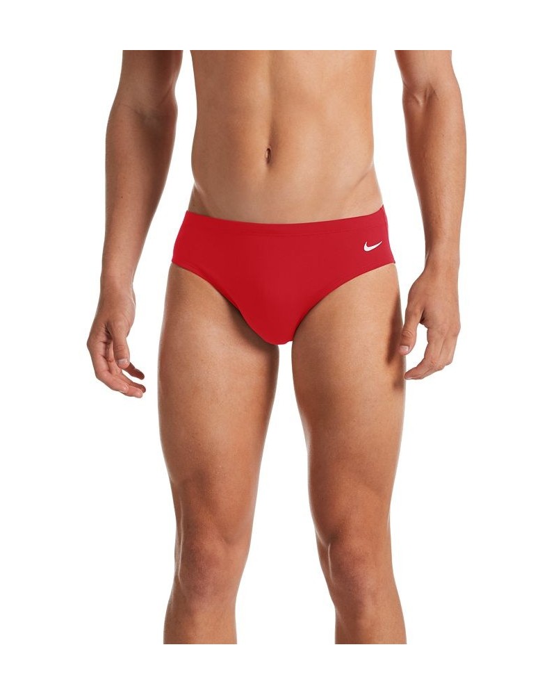 Men's Poly Solid Brief Red $23.46 Swimsuits