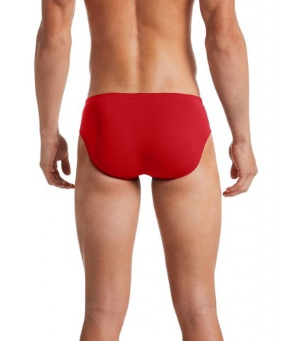 Men's Poly Solid Brief Red $23.46 Swimsuits