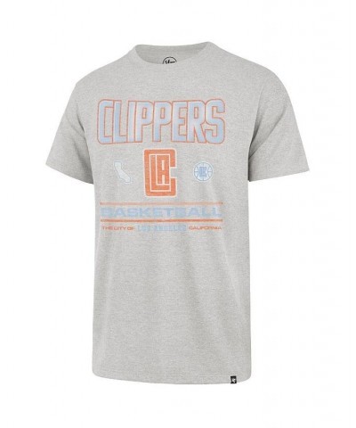 Men's '47 Gray LA Clippers 2021/22 City Edition Elements Franklin T-shirt $14.08 T-Shirts