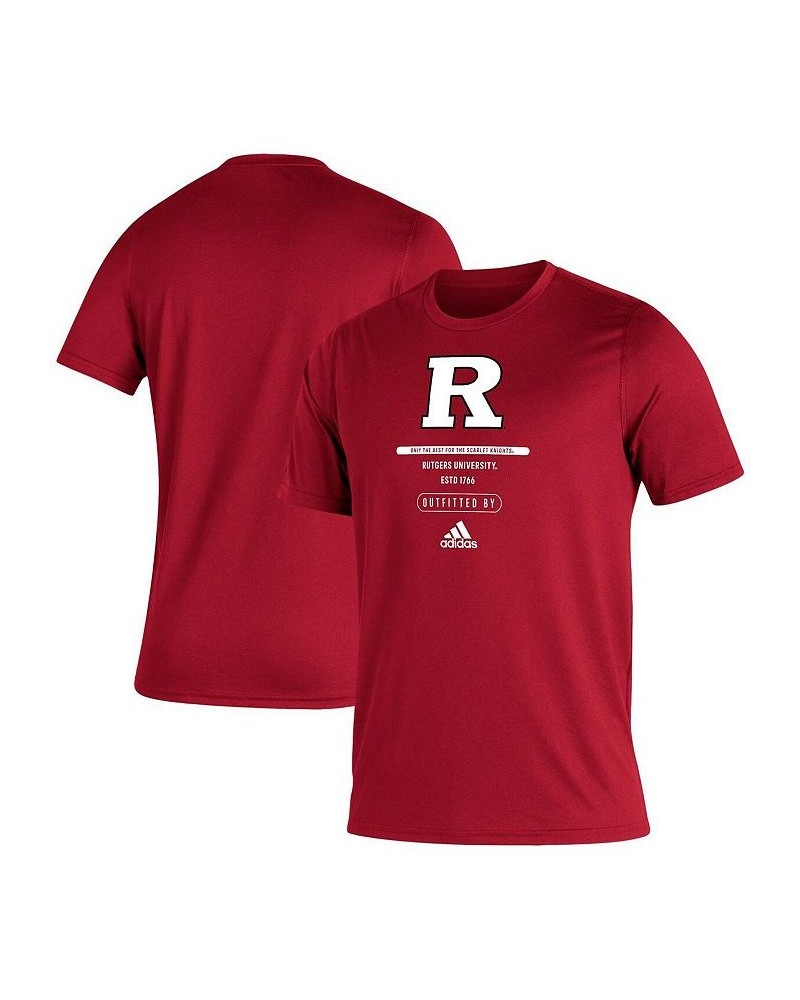 Men's Scarlet Rutgers Scarlet Knights Sideline Locker Tag Creator AEROREADY T-shirt $21.59 T-Shirts