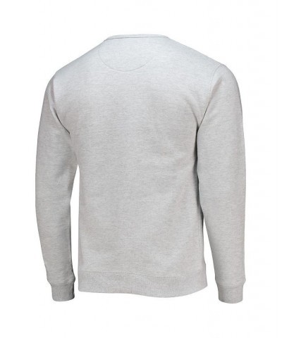 Men's Heathered Gray LSU Tigers Upperclassman Pocket Pullover Sweatshirt $35.25 Sweatshirt