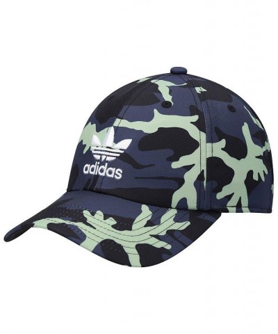 Men's Black Relaxed Camo Trefoil Adjustable Hat $14.40 Hats