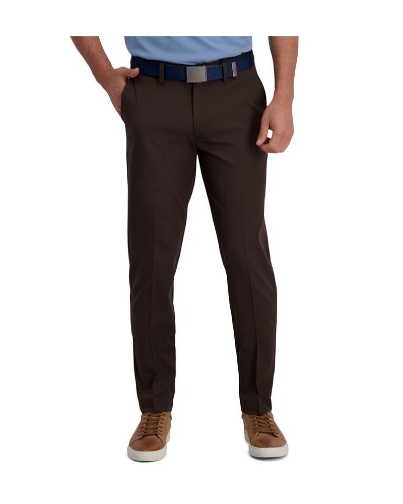 Cool Right Performance Flex Slim Fit Flat Front Pant Brown Heather $23.10 Pants