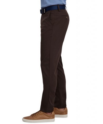 Cool Right Performance Flex Slim Fit Flat Front Pant Brown Heather $23.10 Pants