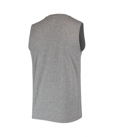 Men's Heathered Gray Seattle Seahawks Brushed Sleeveless Tank Top $20.05 T-Shirts