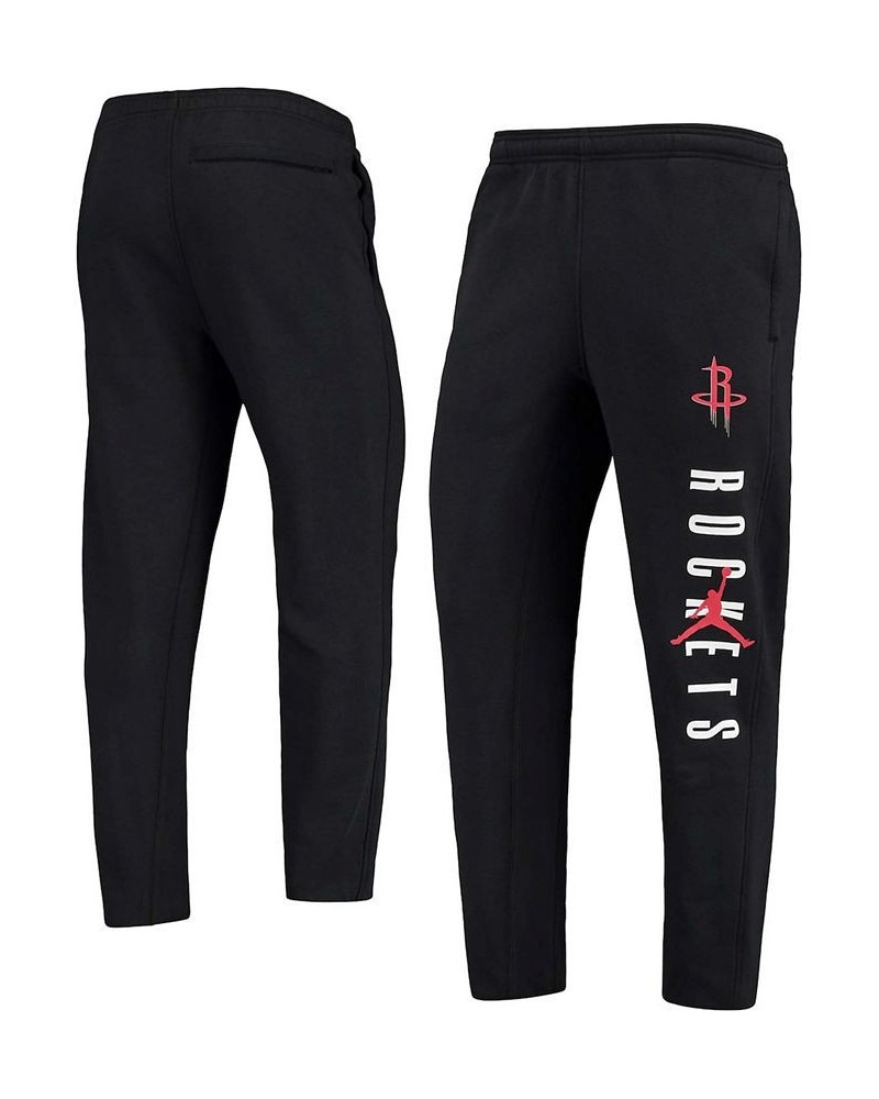 Men's Black Houston Rockets Courtside Statement Edition Fleece Pants $27.90 Pants