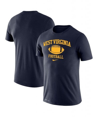 Men's Navy West Virginia Mountaineers Big and Tall Legend Retro Football Performance T-shirt $29.49 T-Shirts