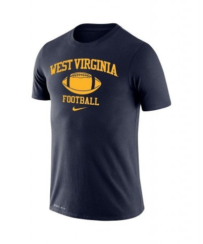 Men's Navy West Virginia Mountaineers Big and Tall Legend Retro Football Performance T-shirt $29.49 T-Shirts