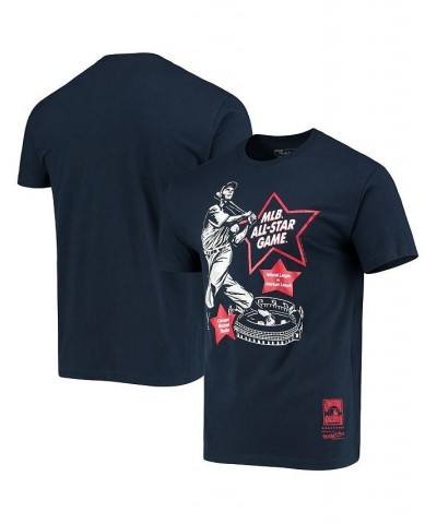 Men's Navy MLB All-Star Game Cooperstown Collection Cleveland Municipal Stadium T-shirt $24.00 T-Shirts