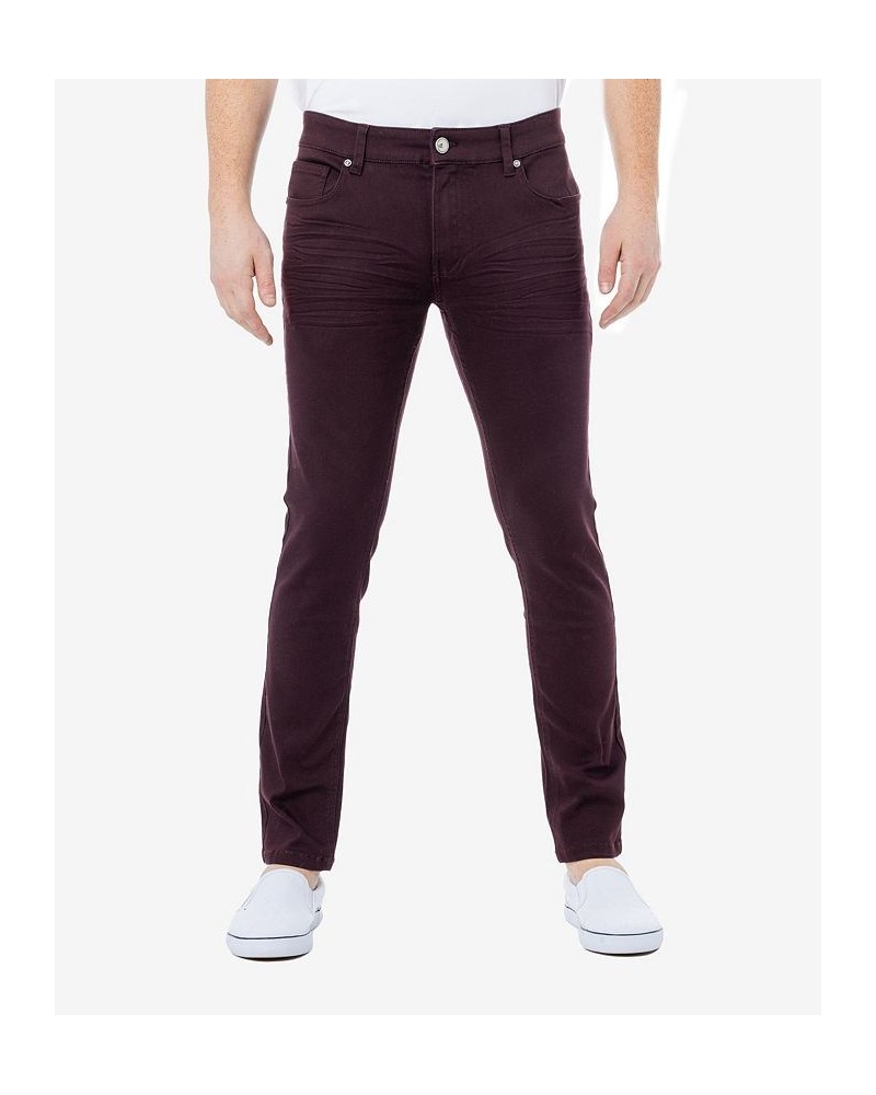 Men's Stretch 5 Pocket Skinny Jeans Red $40.48 Jeans