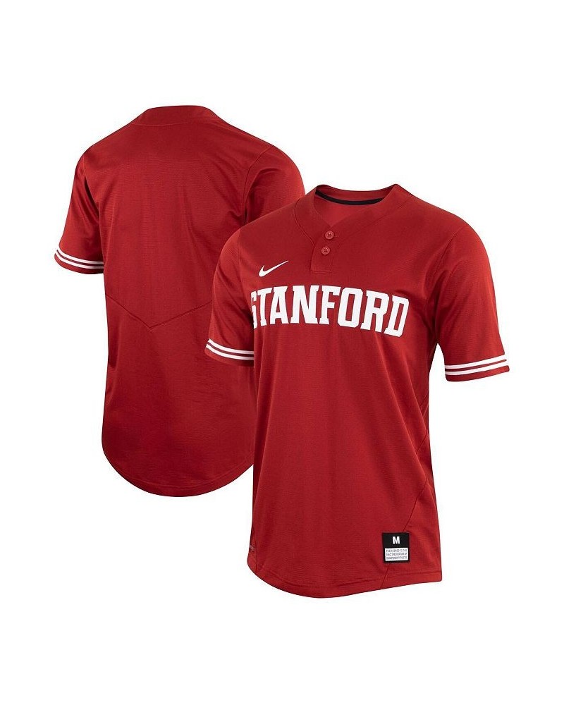 Men's Red Stanford Cardinal Two-Button Replica Baseball Jersey $47.00 Jersey