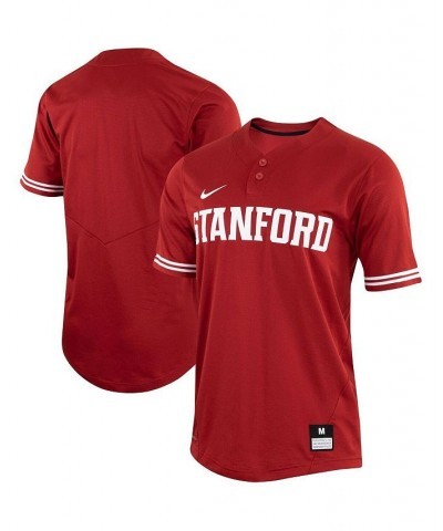 Men's Red Stanford Cardinal Two-Button Replica Baseball Jersey $47.00 Jersey