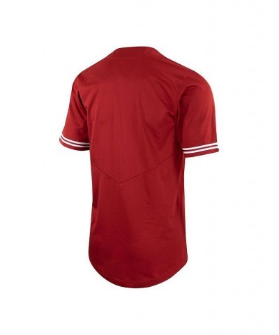 Men's Red Stanford Cardinal Two-Button Replica Baseball Jersey $47.00 Jersey