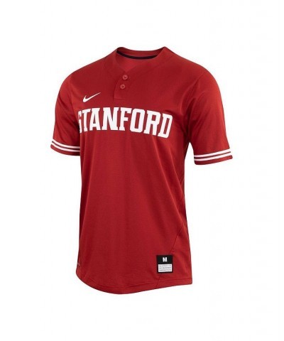 Men's Red Stanford Cardinal Two-Button Replica Baseball Jersey $47.00 Jersey