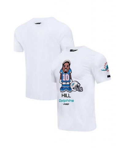 Men's Tyreek Hill White Miami Dolphins Player Avatar Graphic T-shirt $35.00 T-Shirts