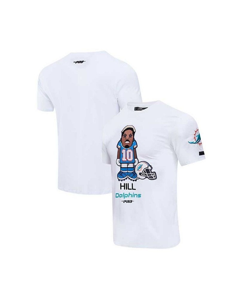 Men's Tyreek Hill White Miami Dolphins Player Avatar Graphic T-shirt $35.00 T-Shirts