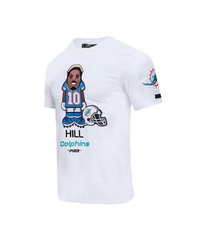 Men's Tyreek Hill White Miami Dolphins Player Avatar Graphic T-shirt $35.00 T-Shirts