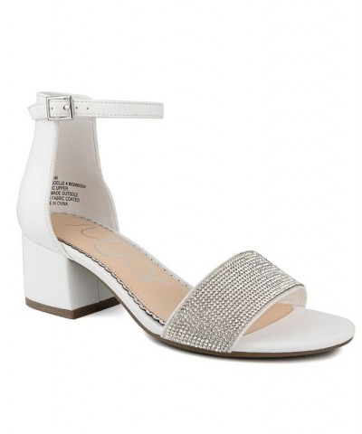 Women's Noelle Block Heel Sandals White $32.50 Shoes