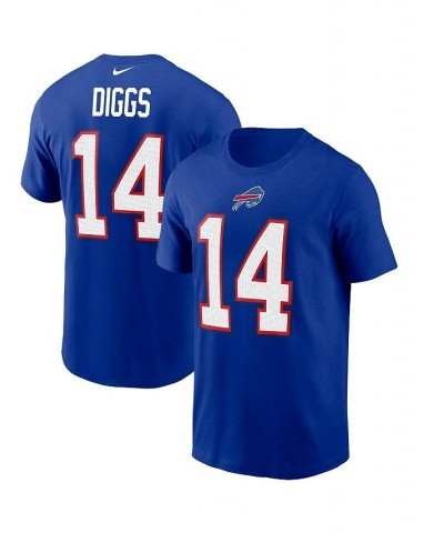 Men's Stefon Diggs Royal Buffalo Bills Name and Number T-shirt $25.99 T-Shirts