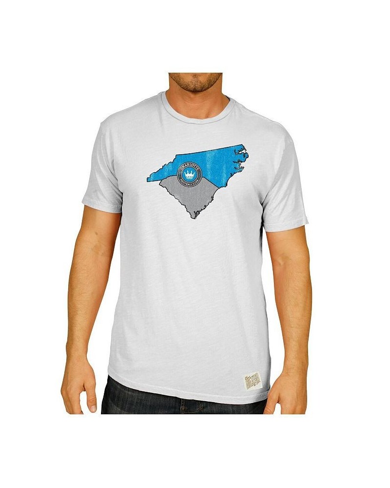 Men's White Charlotte FC Slub T-shirt $21.50 T-Shirts