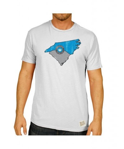 Men's White Charlotte FC Slub T-shirt $21.50 T-Shirts