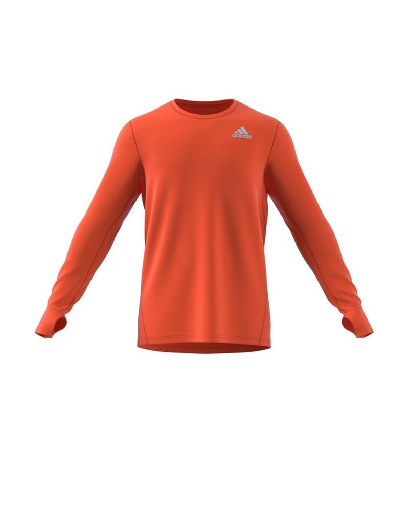 Men's Own The Run Regular-Fit Long-Sleeve Performance T-Shirt Orange $27.00 T-Shirts