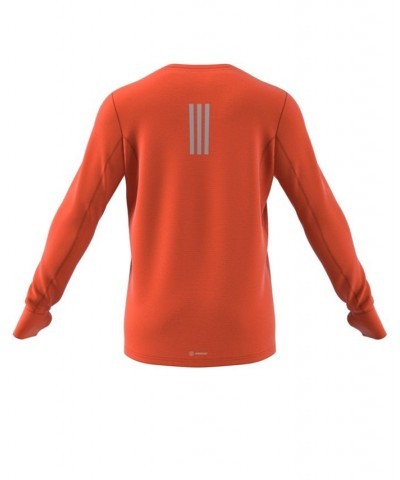 Men's Own The Run Regular-Fit Long-Sleeve Performance T-Shirt Orange $27.00 T-Shirts