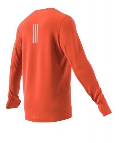 Men's Own The Run Regular-Fit Long-Sleeve Performance T-Shirt Orange $27.00 T-Shirts