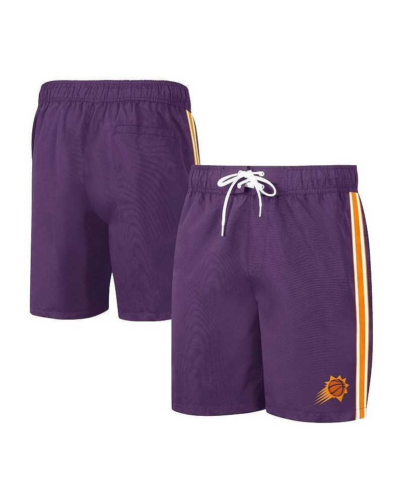 Men's Purple, Orange Phoenix Suns Sand Beach Volley Swim Shorts $29.14 Swimsuits