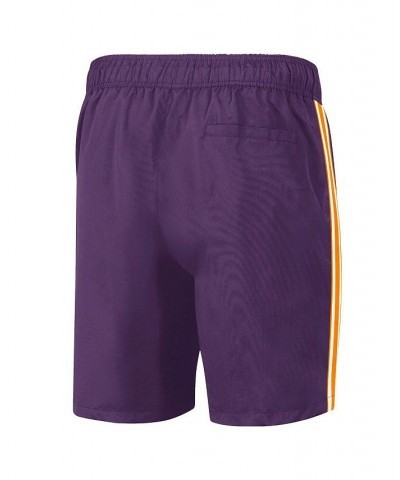 Men's Purple, Orange Phoenix Suns Sand Beach Volley Swim Shorts $29.14 Swimsuits