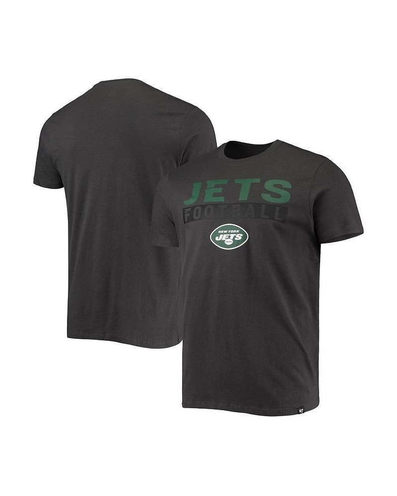 Men's '47 Charcoal New York Jets Dark Ops Super Rival T-shirt $15.12 T-Shirts