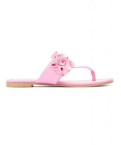 Liana Women's Flip Flop Sandal Pink $21.58 Shoes