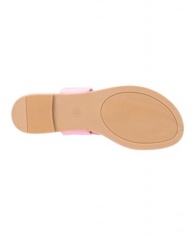 Liana Women's Flip Flop Sandal Pink $21.58 Shoes