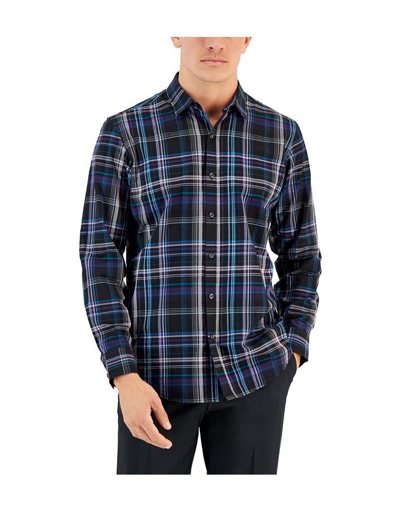 Men's Feliz Plaid Shirt Black $16.63 Shirts