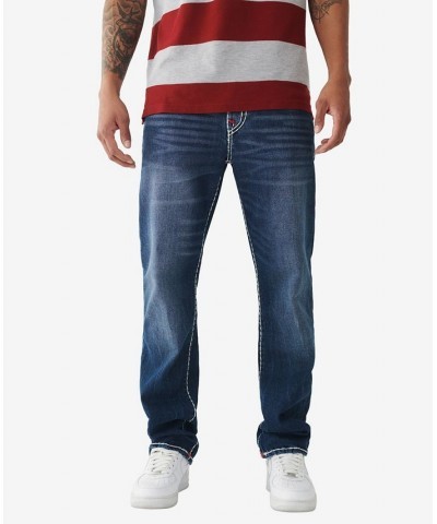 Men's Ricky Flap Super T Straight Jeans Blue $72.82 Jeans