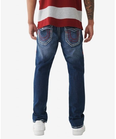 Men's Ricky Flap Super T Straight Jeans Blue $72.82 Jeans