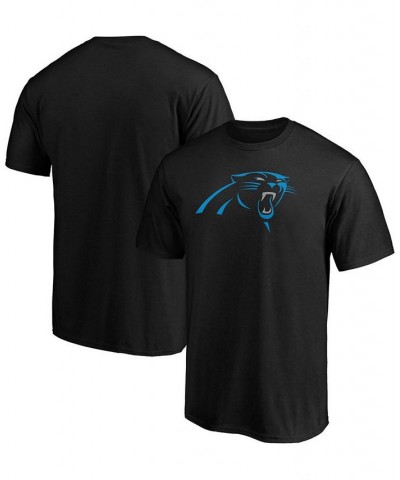 Men's Black Carolina Panthers Big and Tall Primary Logo T-shirt $14.96 T-Shirts