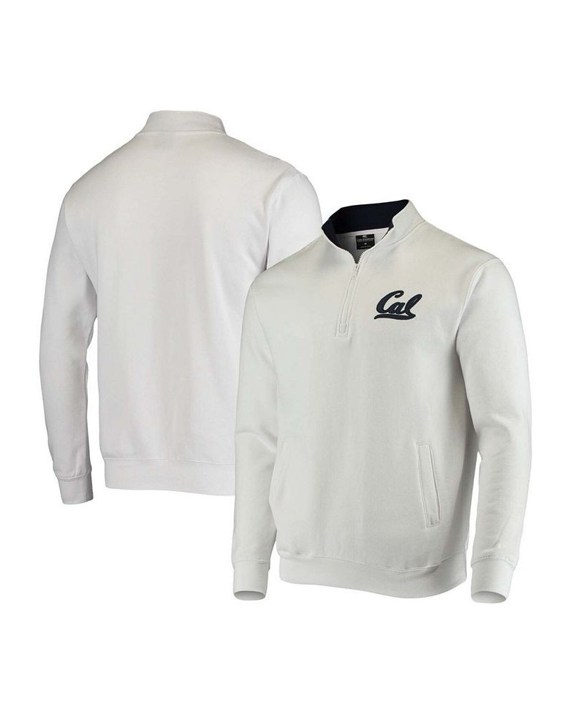 Men's White Cal Bears Tortugas Logo Quarter-Zip Jacket $32.99 Sweatshirt