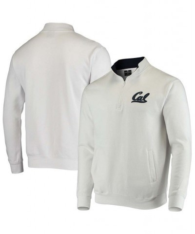 Men's White Cal Bears Tortugas Logo Quarter-Zip Jacket $32.99 Sweatshirt