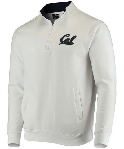 Men's White Cal Bears Tortugas Logo Quarter-Zip Jacket $32.99 Sweatshirt