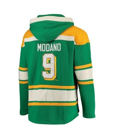 Men's '47 Mike Modano Kelly Green Minnesota North Stars Retired Player Name & Number Lacer Pullover Hoodie $47.58 Sweatshirt