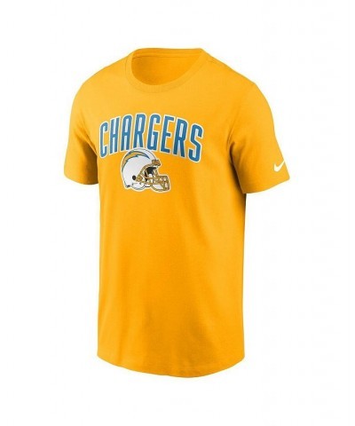 Men's Gold Los Angeles Chargers Team Athletic T-shirt $22.50 T-Shirts