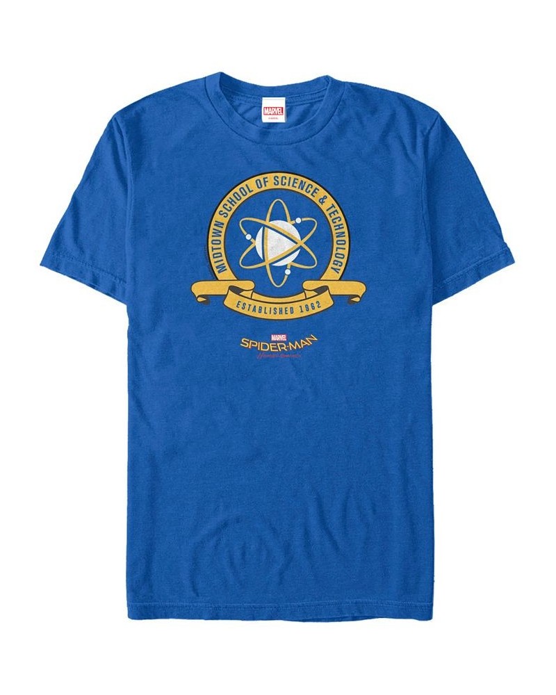 Marvel Men's Spider-Man Homecoming Midtown School of Science Emblem Blue $15.40 T-Shirts