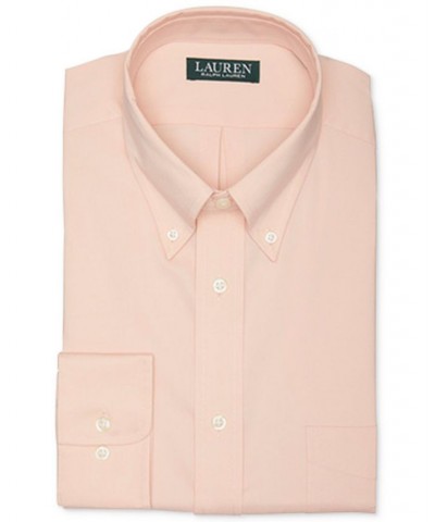 Lauren Men's Regular Fit Wrinkle Free Stretch Dress Shirt, Online Exclusive Orange $18.00 Dress Shirts