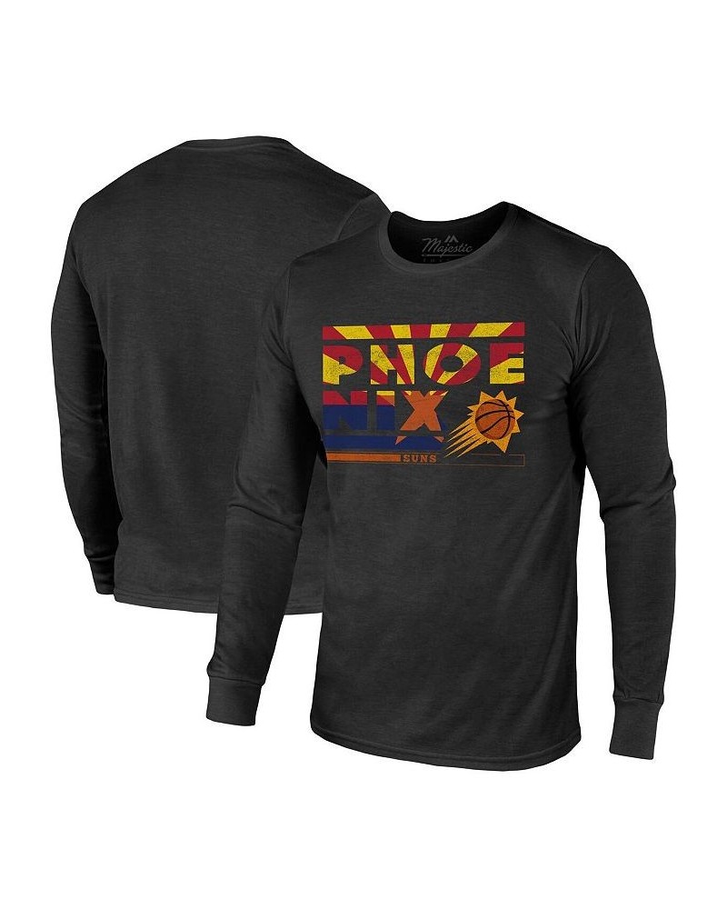 Men's Threads Black Phoenix Suns City and State Tri-Blend Long Sleeve T-shirt $25.85 T-Shirts