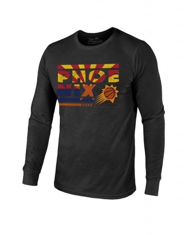 Men's Threads Black Phoenix Suns City and State Tri-Blend Long Sleeve T-shirt $25.85 T-Shirts