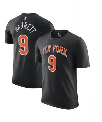 Men's RJ Barrett Black New York Knicks 2022/23 City Edition Name and Number T-shirt $17.28 T-Shirts